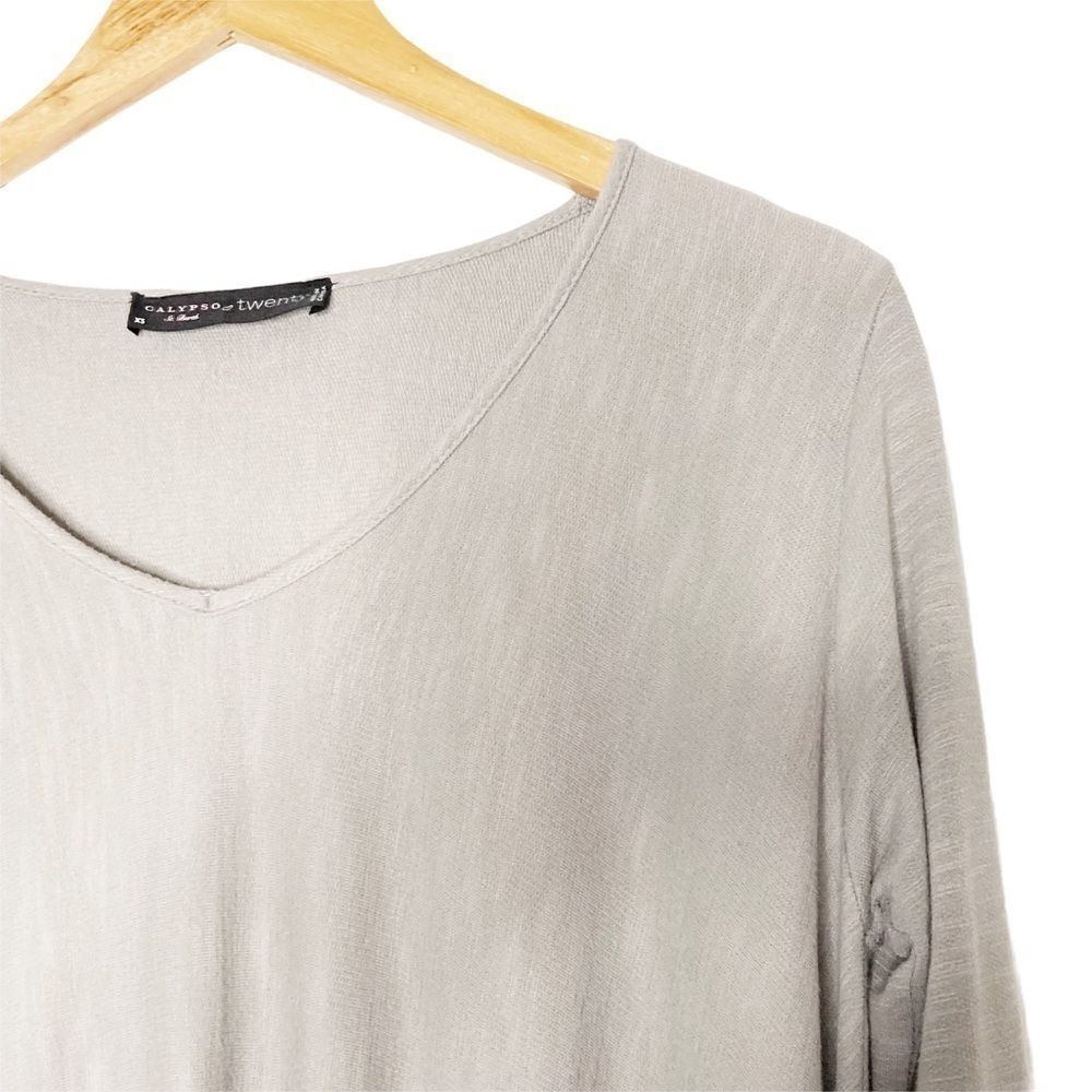 CALYPSO ST. BARTH/TWENTY | Long Sleeve V Neck Top - Picture 2 of 7